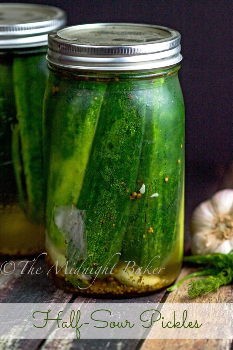 Delicious Ba-Tampte Half Sour Pickles Recipe: Easy And Tangy!