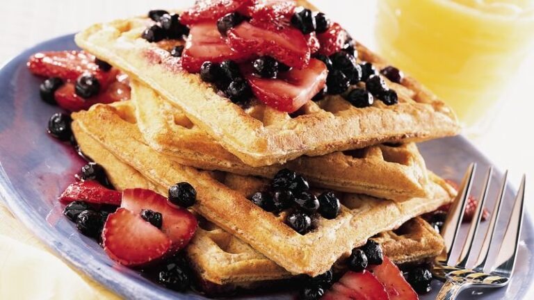 Delicious And Healthy Waffles With Fruit Recipe – A Perfect Breakfast Option